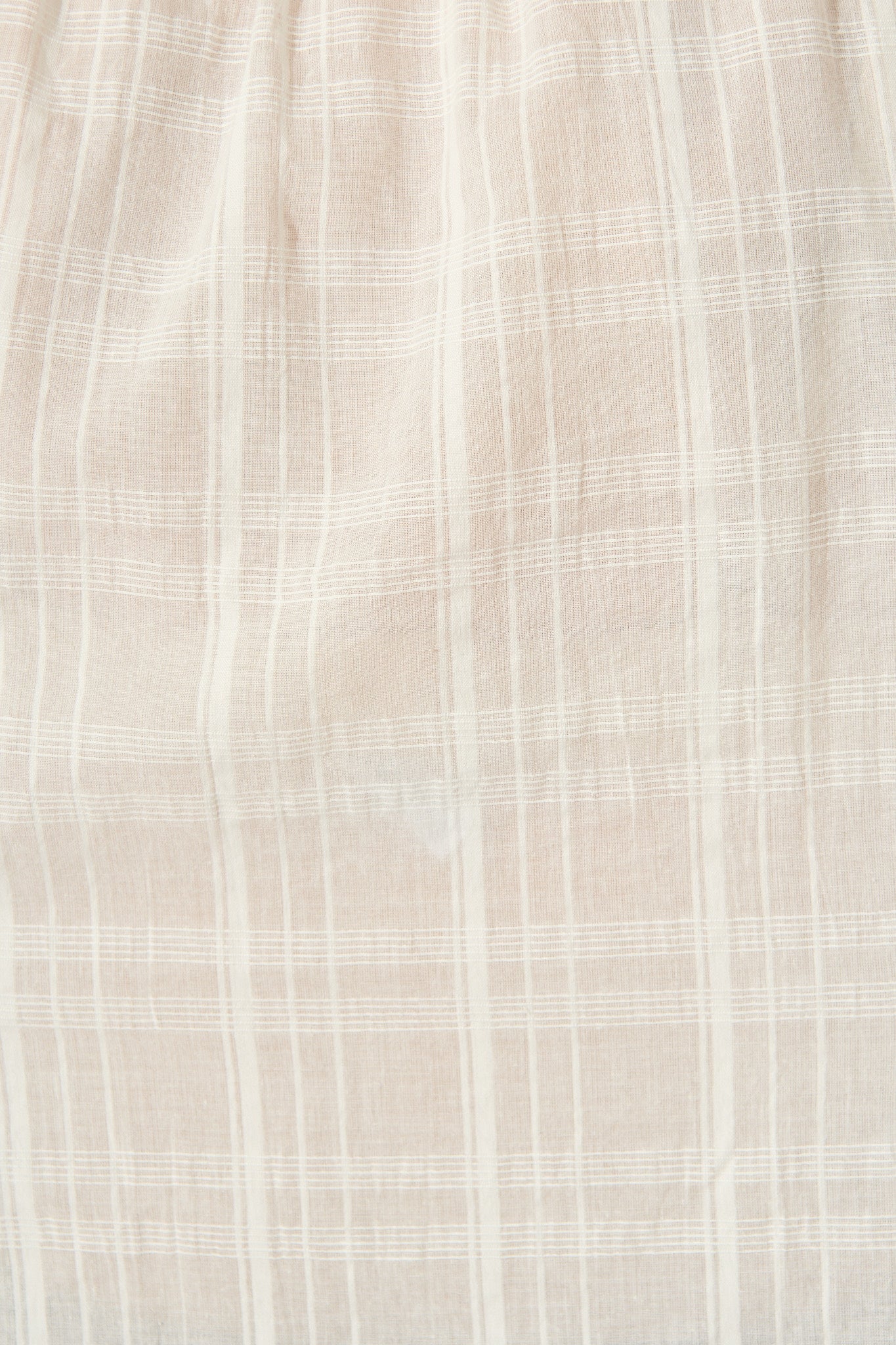 Seabound Top in White Textured Cotton