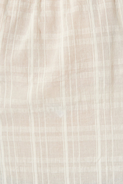 Seabound Top in White Textured Cotton