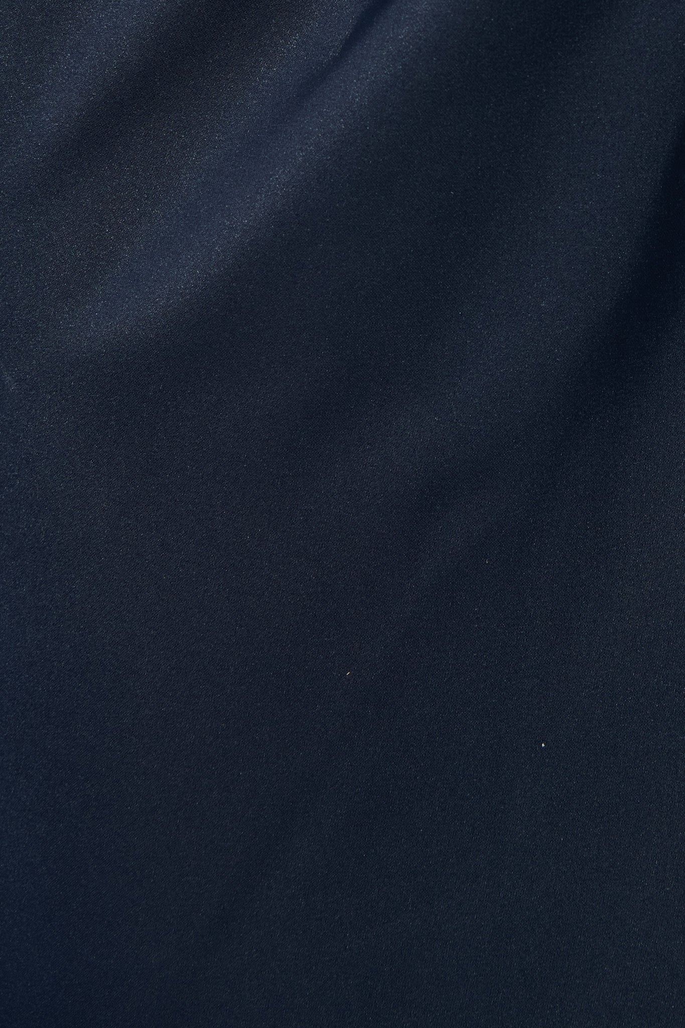 Softly Spoken Midi Dress in Navy Satin