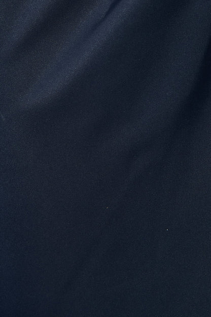 Softly Spoken Midi Dress in Navy Satin