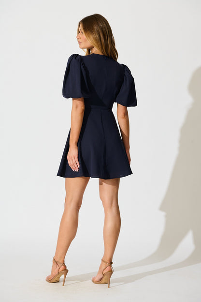 Avril Dress in Navy