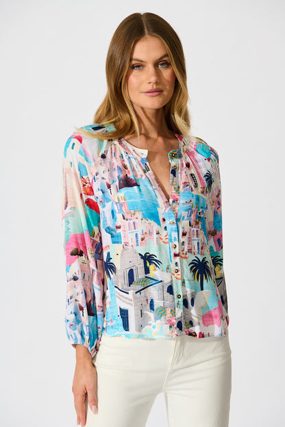 Island Whisperer Top in Multi Print