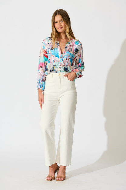 Island Whisperer Top in Multi Print