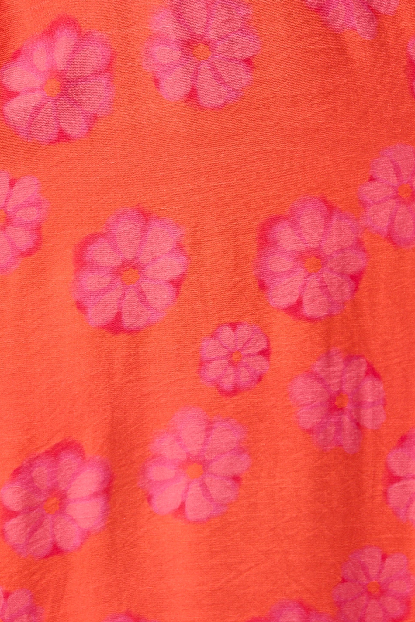 Ciniza Maxi Dress In Coral Flower Print