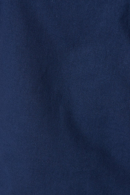 Golden Hour Off Shoulder Top in Navy Cotton