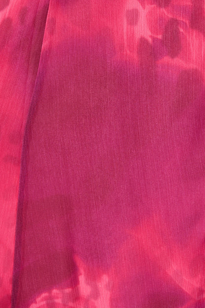 Nami Maxi Dress in Purple Watercolour Chiffon