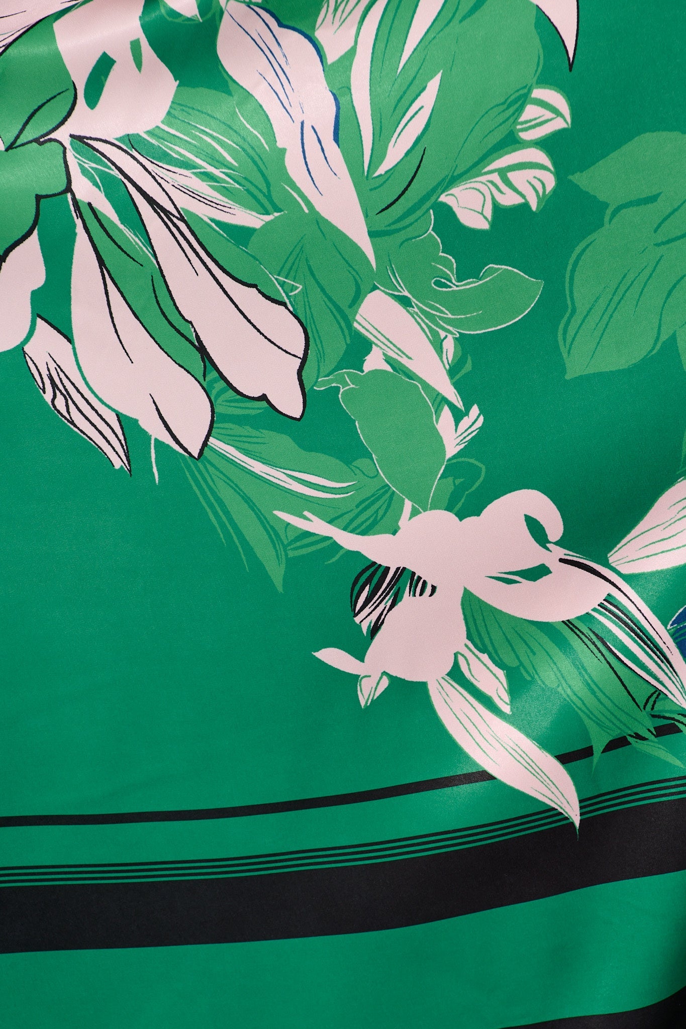 Ruthie Maxi Sundress in Emerald Print Satin