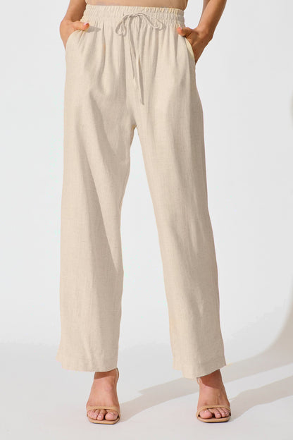 PRE ORDER Natural Form Pant in Oatmeal Cotton Linen