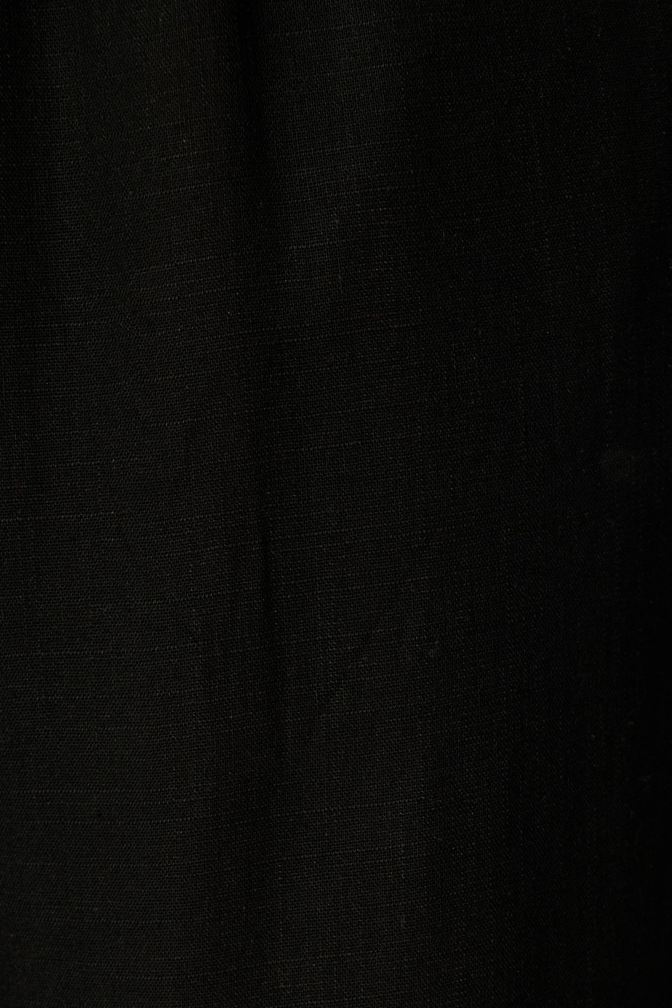 Natural Form Pant in Black Cotton Linen