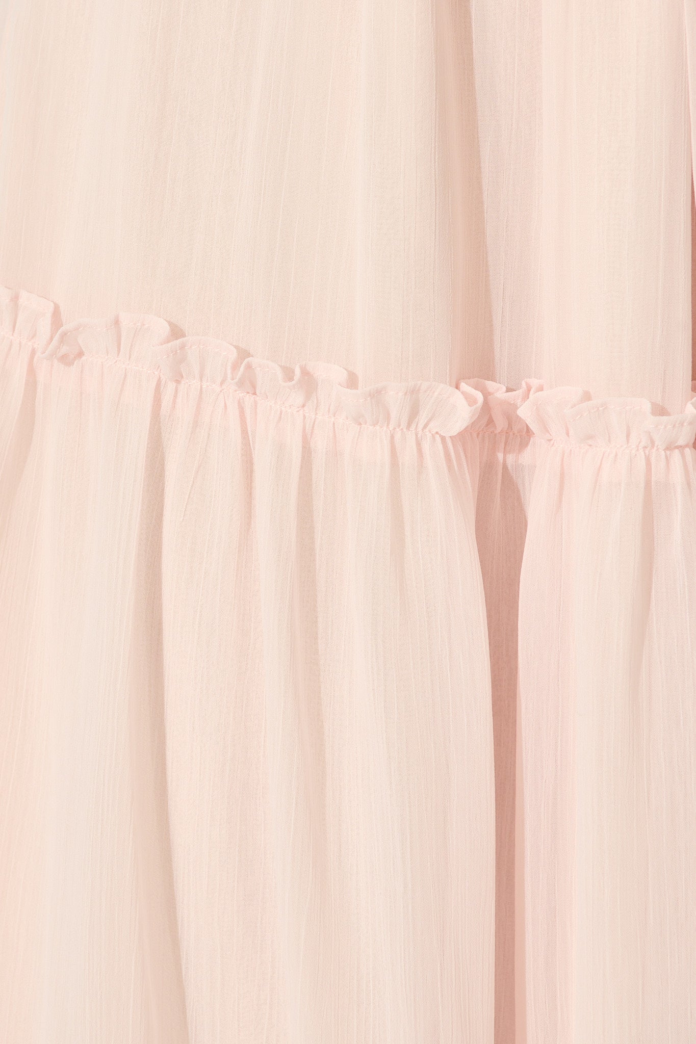 Franc Midi Dress in Light Pink Chiffon