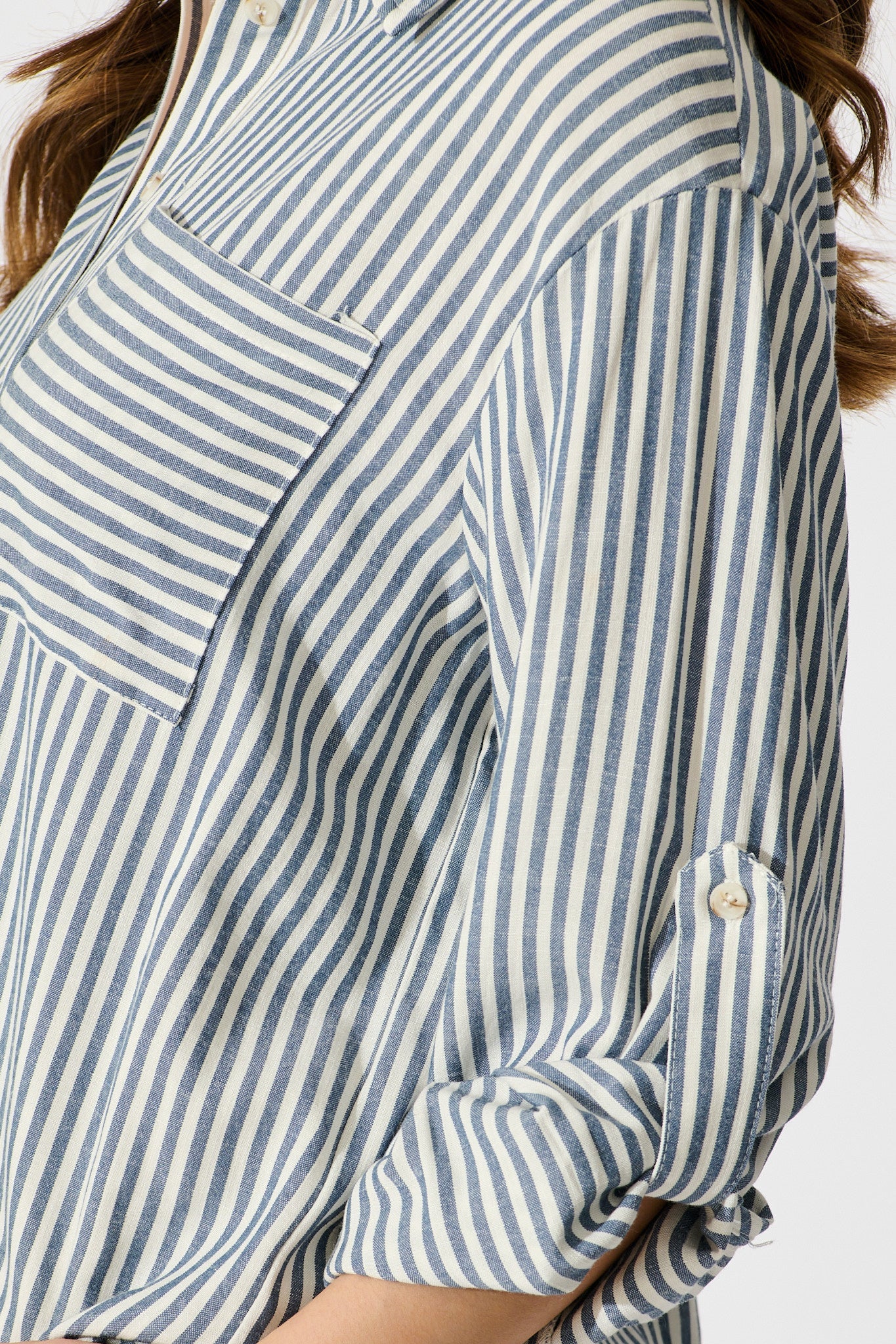 Avenly Shirt in Blue Stripe
