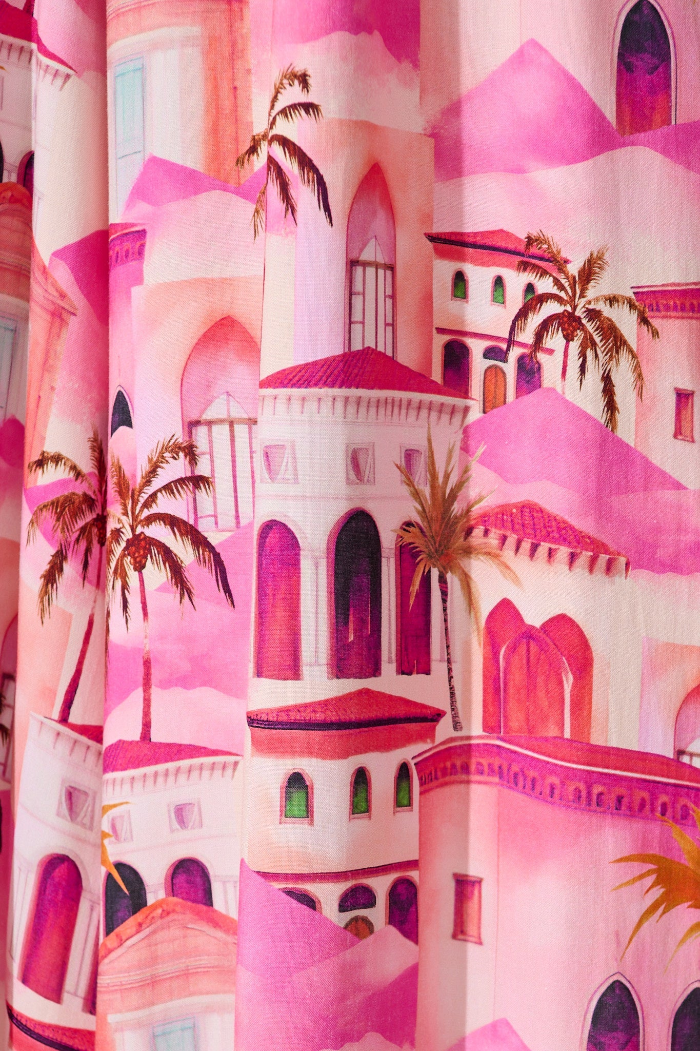 Mariah Pant in Pink Resort Print