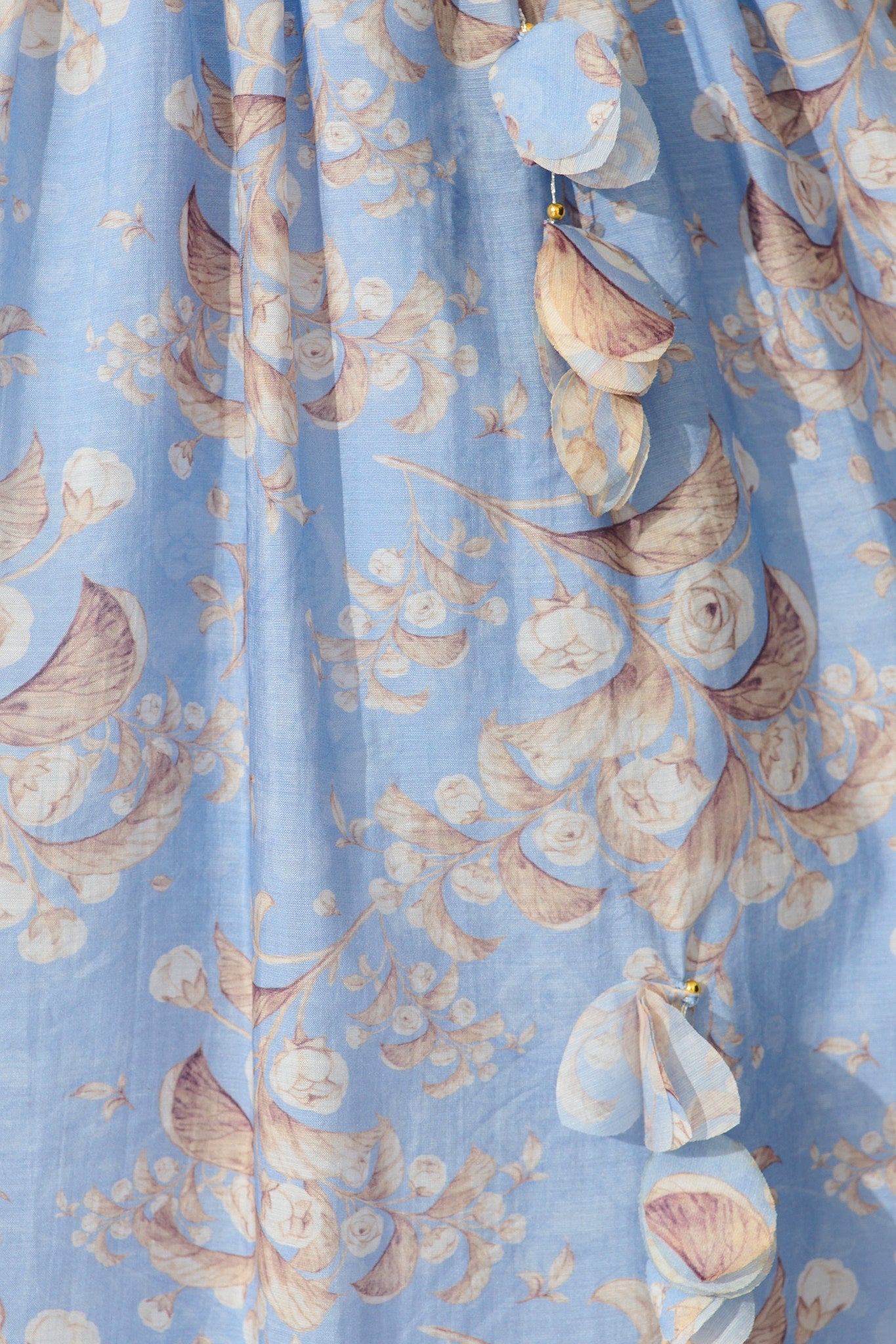 Vintage Bloom Dress in Blue Floral