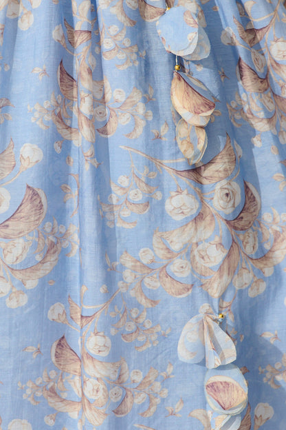 Vintage Bloom Dress in Blue Floral