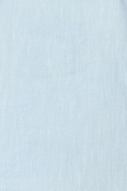 Lysandra Shirt in Pale Blue Linen Blend