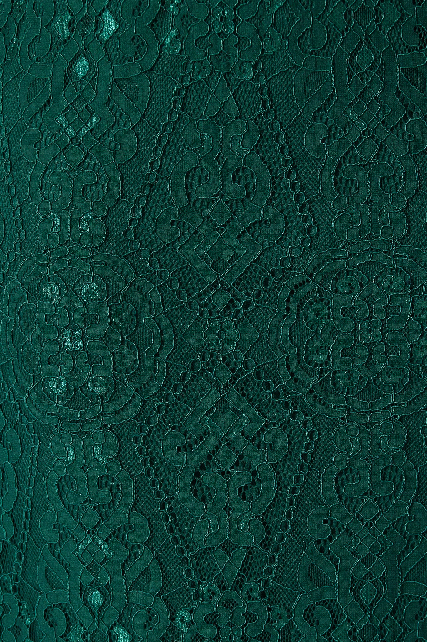 Valencia Lace Midi Dress in Emerald