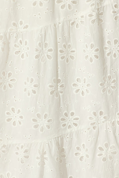 Lily Muse Maxi Sundress in White Embroidery Cotton