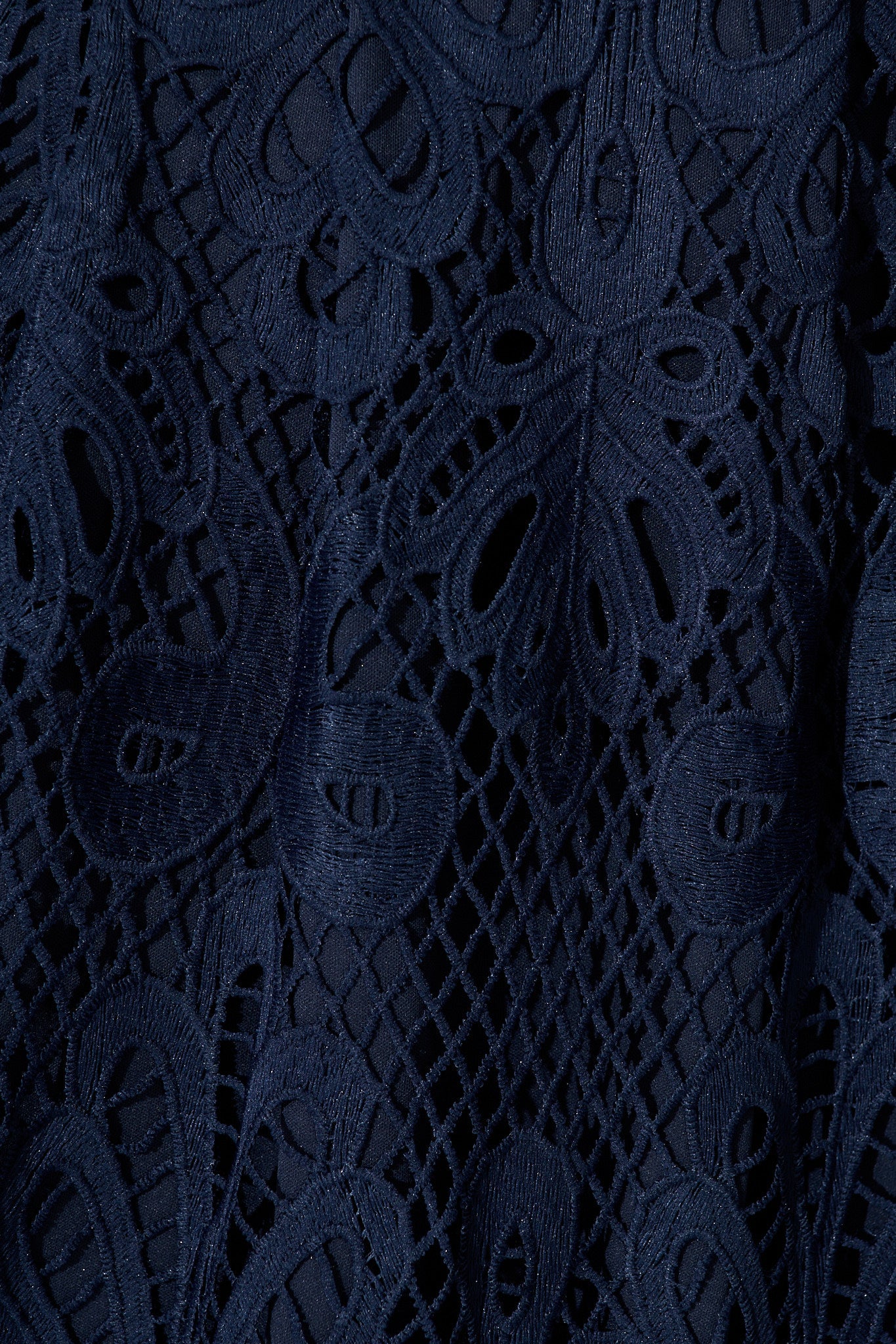 Falling for you Lace Dress in Navy