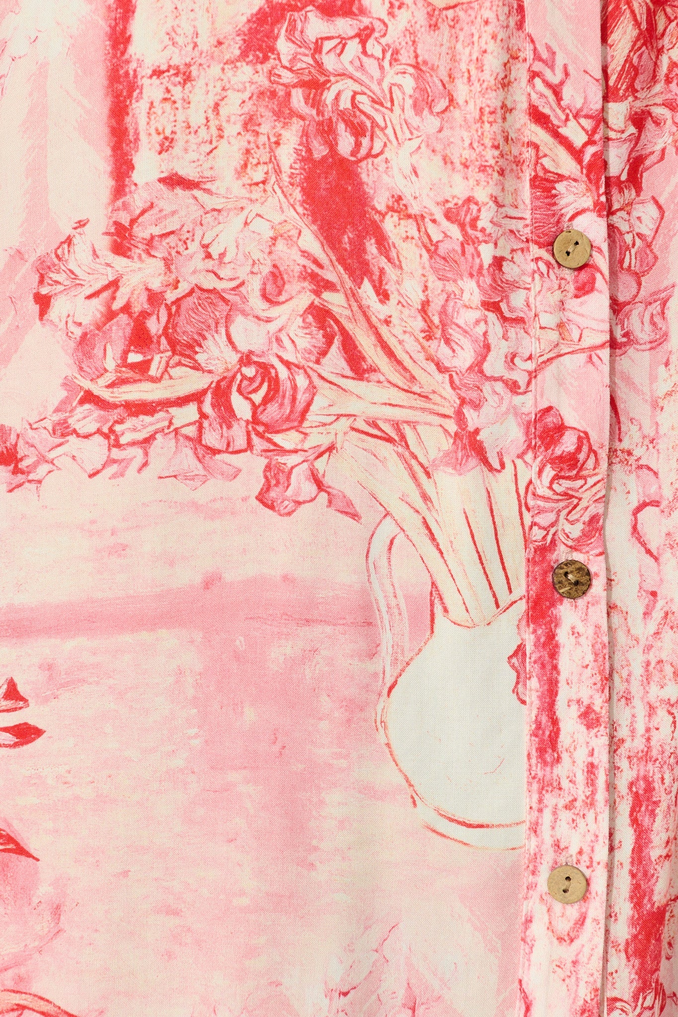 Laverna Shirt Dress in Multi Pink Print