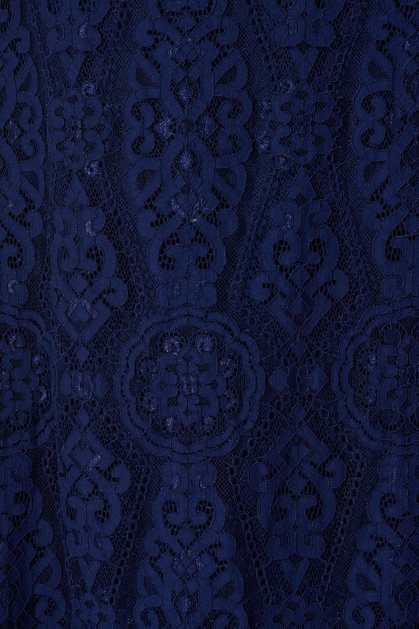 Valencia Lace Midi Dress in Navy