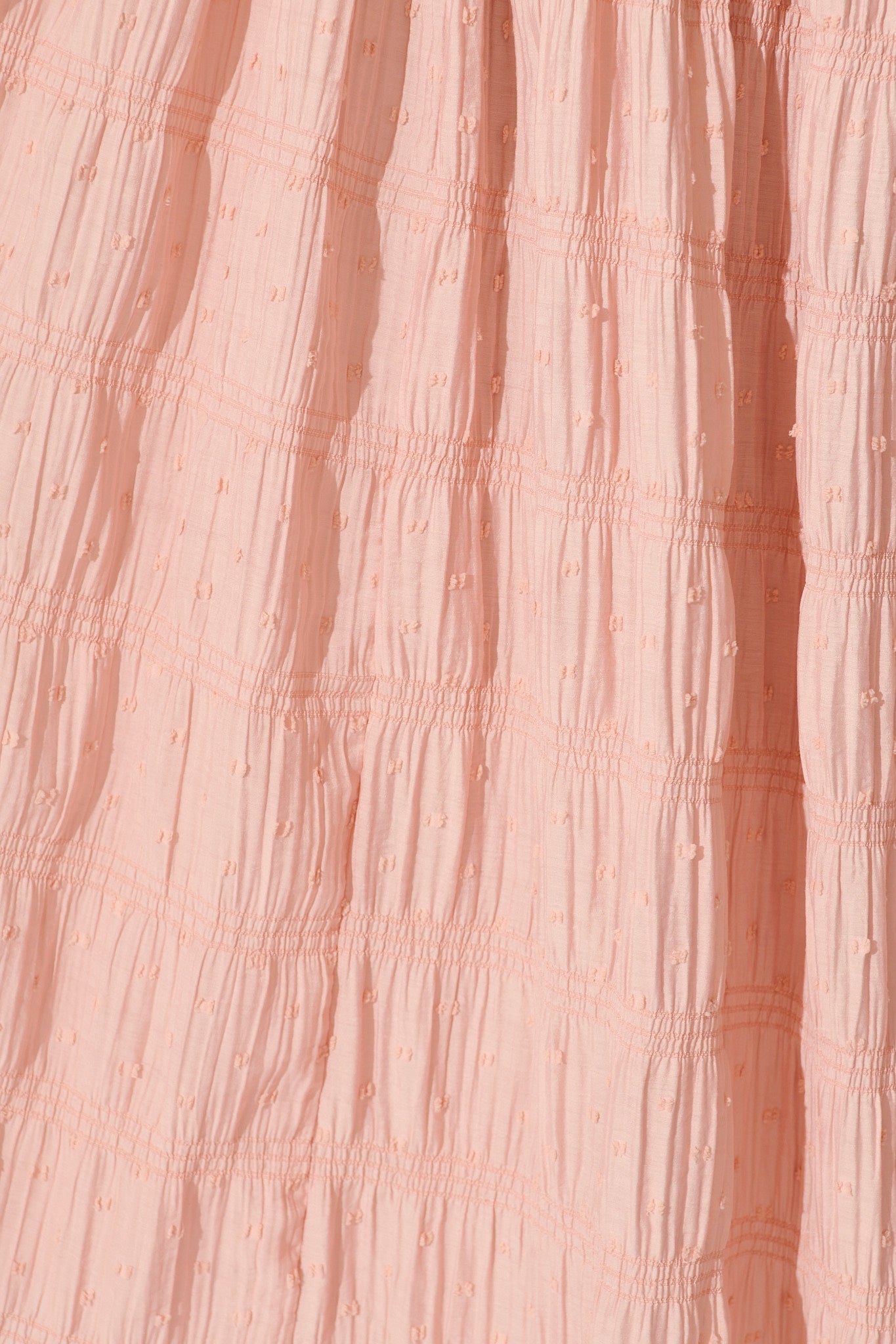 Lila Rea Maxi Sundress in Blush Swiss Dot