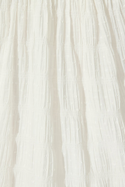 Lila Rea Maxi Sundress in White Swiss Dot