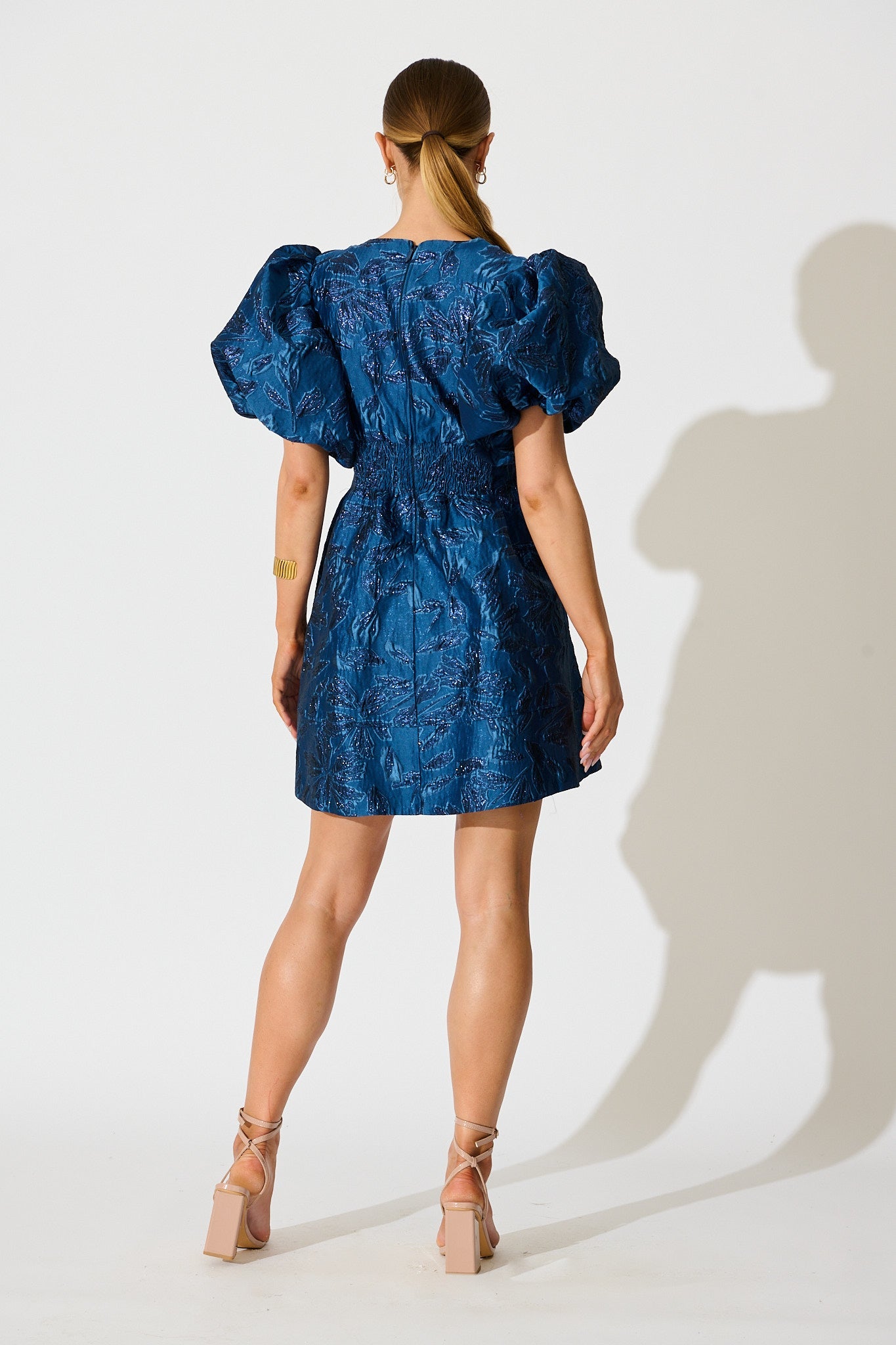 Paris Dreamer Dress in Navy Jacquard