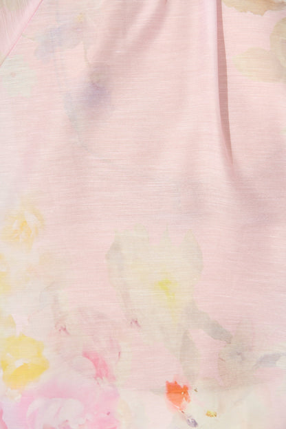 Martisha Top in Light Pink Floral