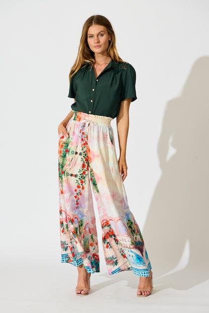 Simplicity in Lace Shirt in Emerald