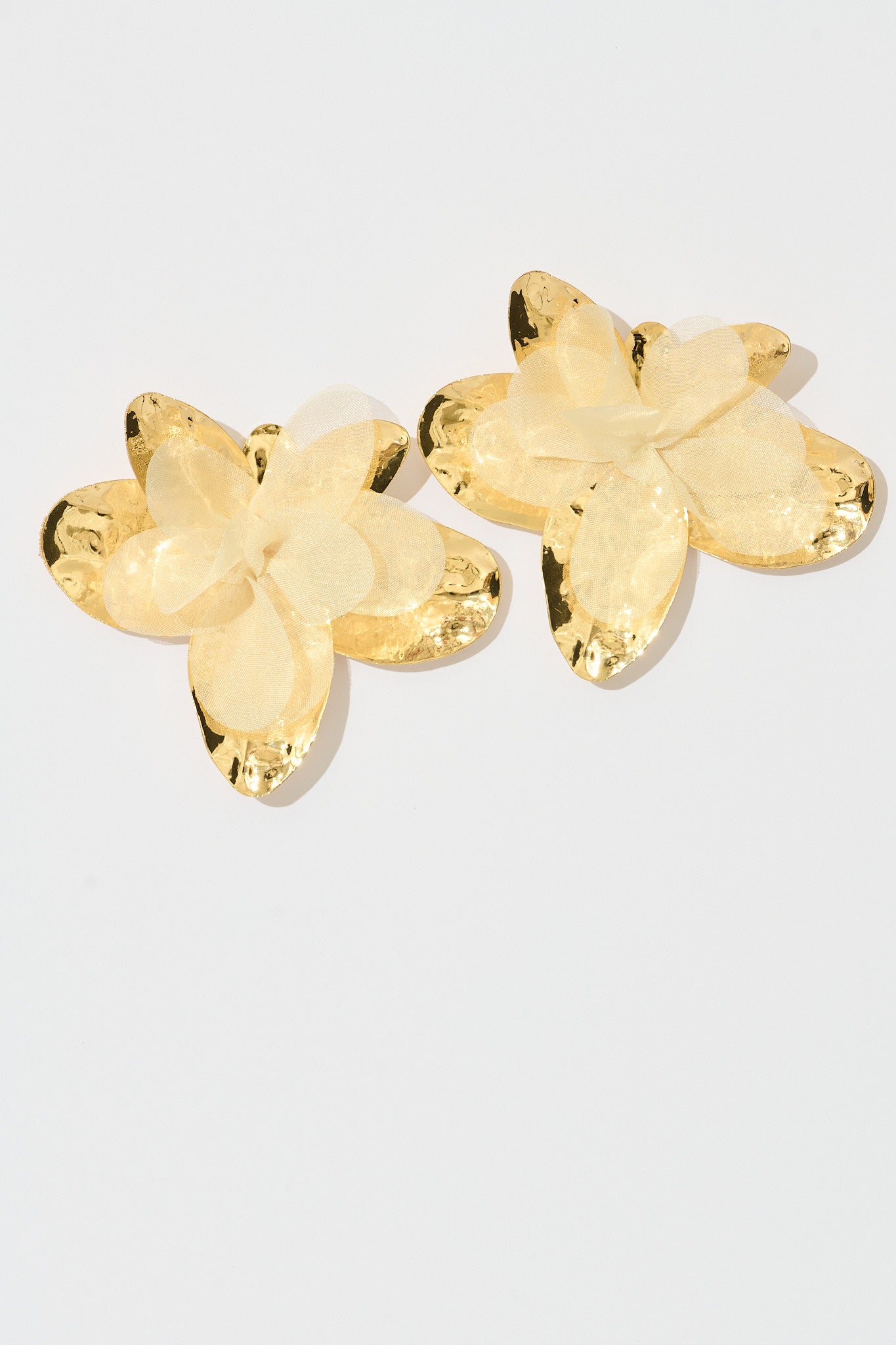 Lexi Petal Earrings in Gold
