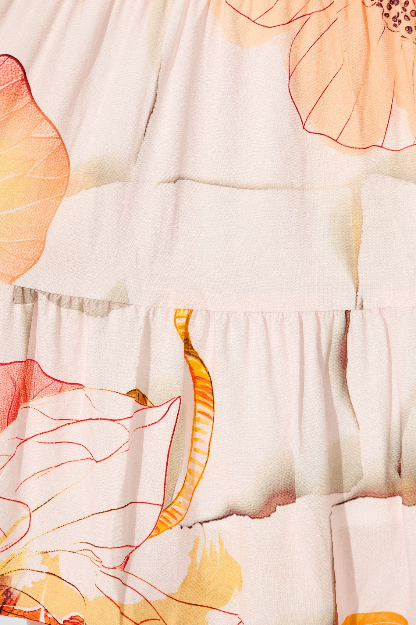 Katarina Wrap Dress in Orange Multi Floral