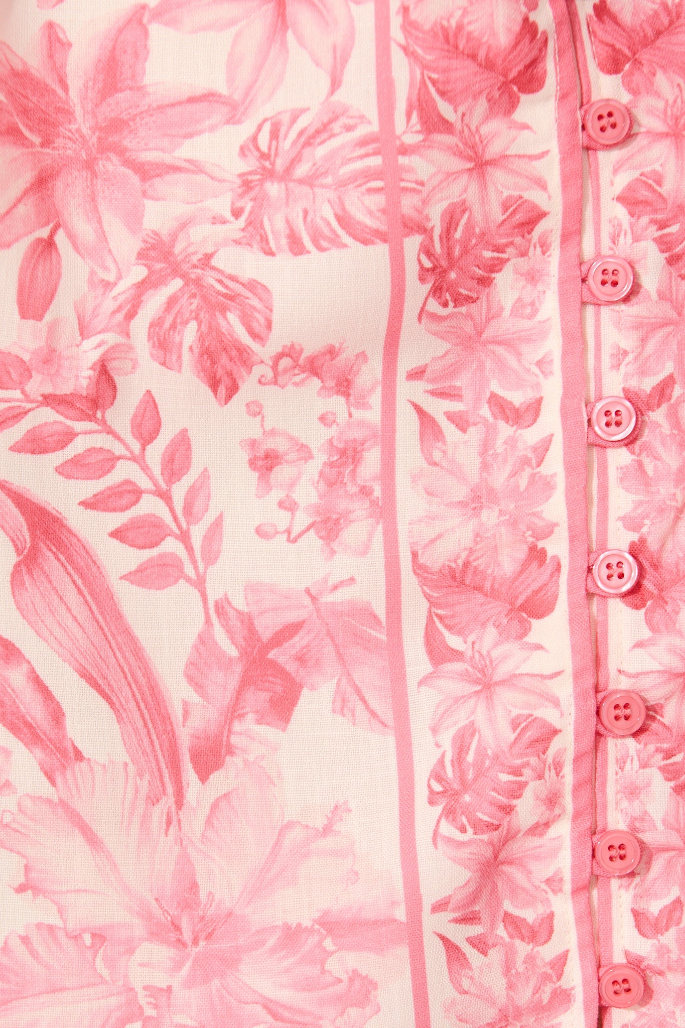 Talara Dress in Pink Floral Linen Blend