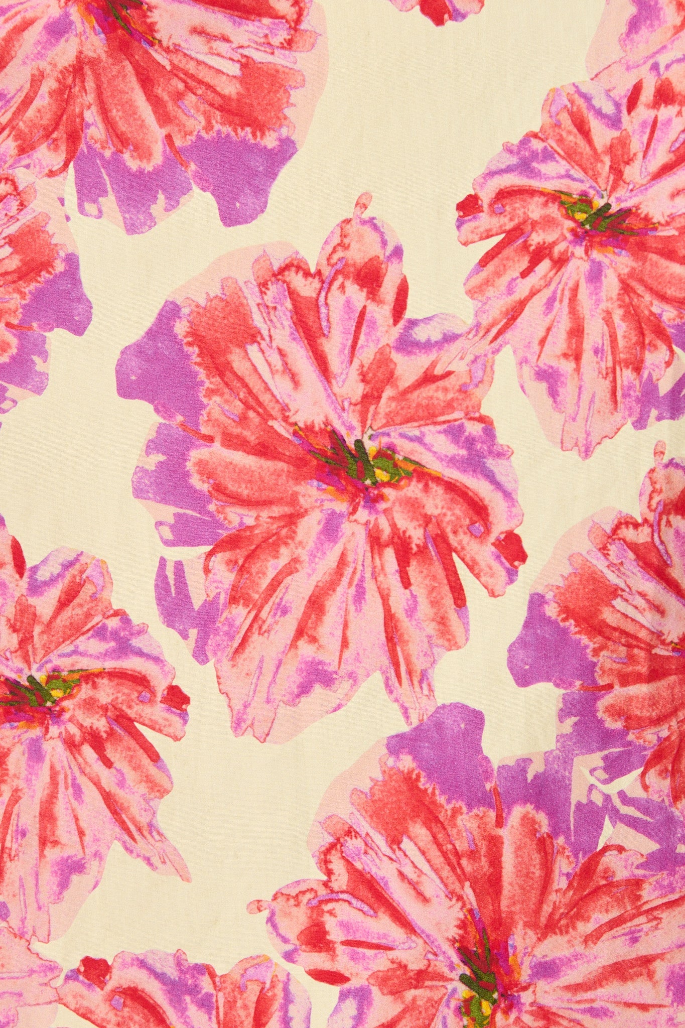 Arleth Midi Dress in Pink Floral Print Cotton