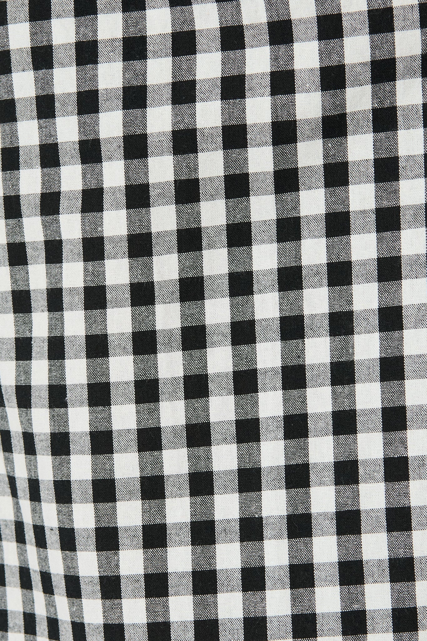 Elianna Midi Shirt Dress in Black and White Gingham Cotton