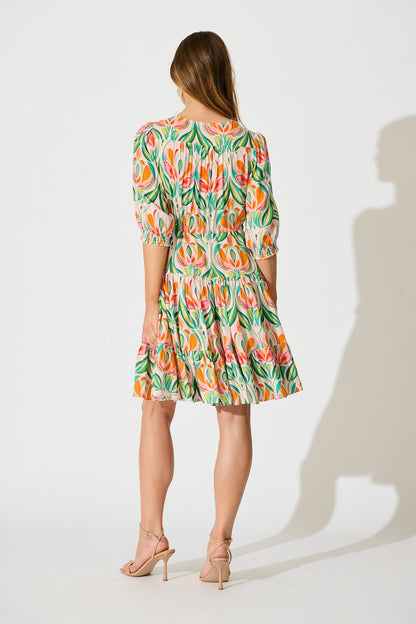 Navianna Dress in Multi Print