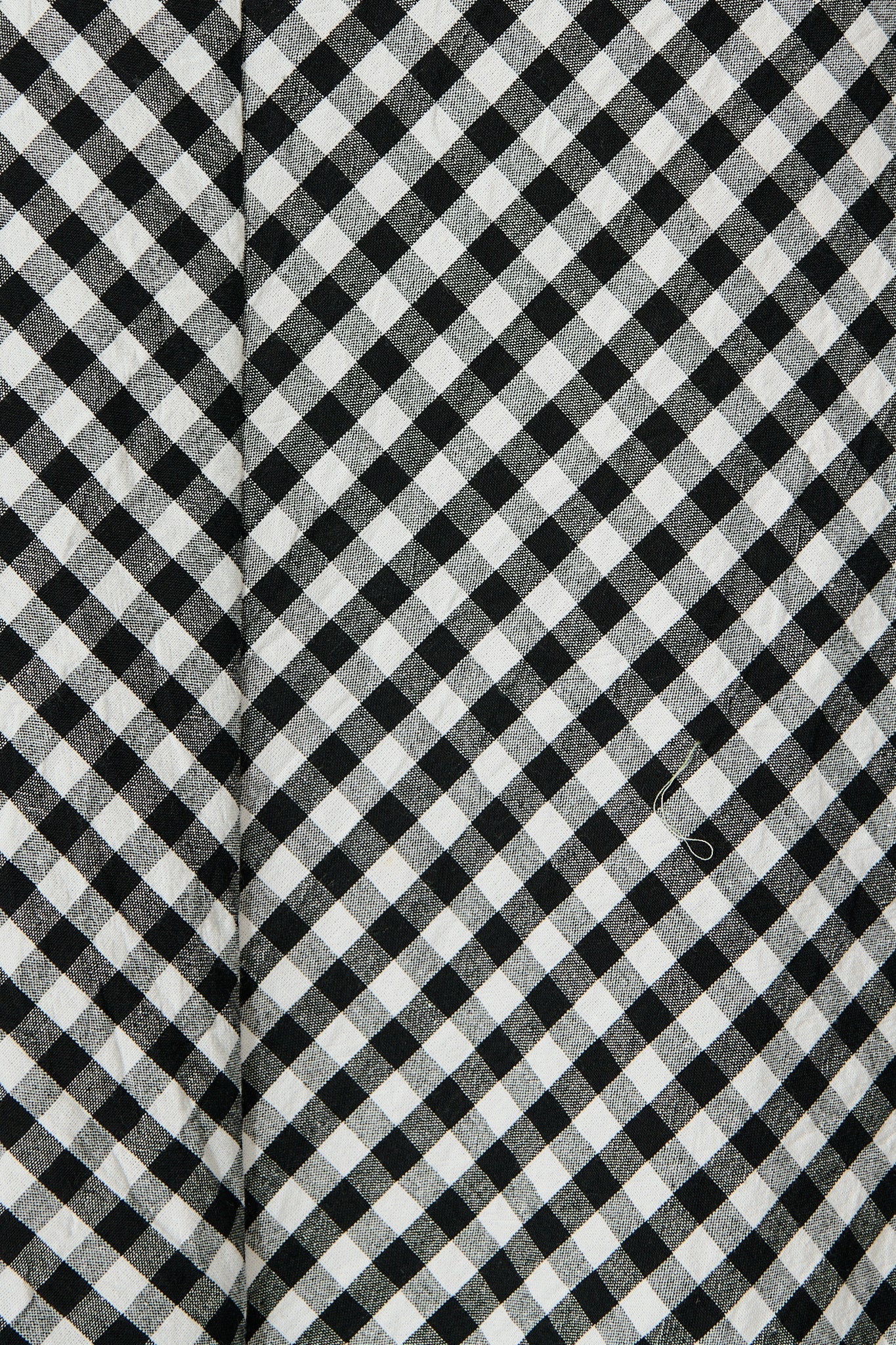 Amor Maxi Skirt in Black and White Gingham Cotton
