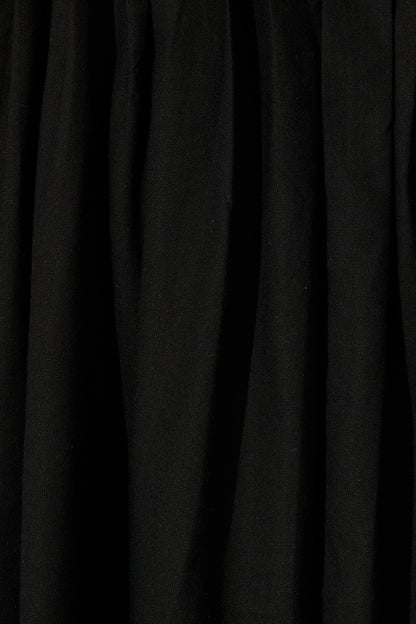 Elisara Tie Front Dress in Black Linen Blend