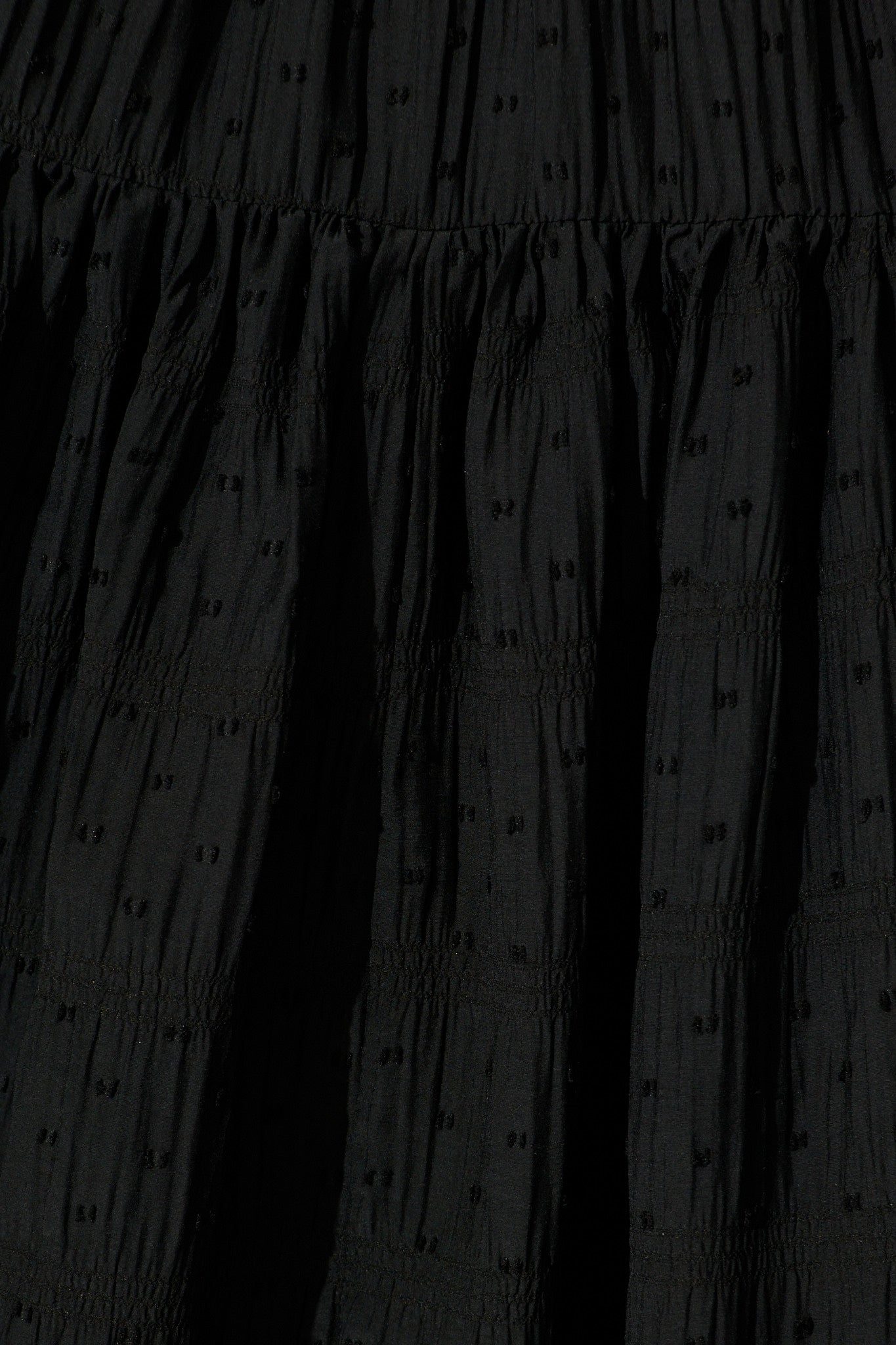 Lila Rea Maxi Sundress in Black Swiss Dot