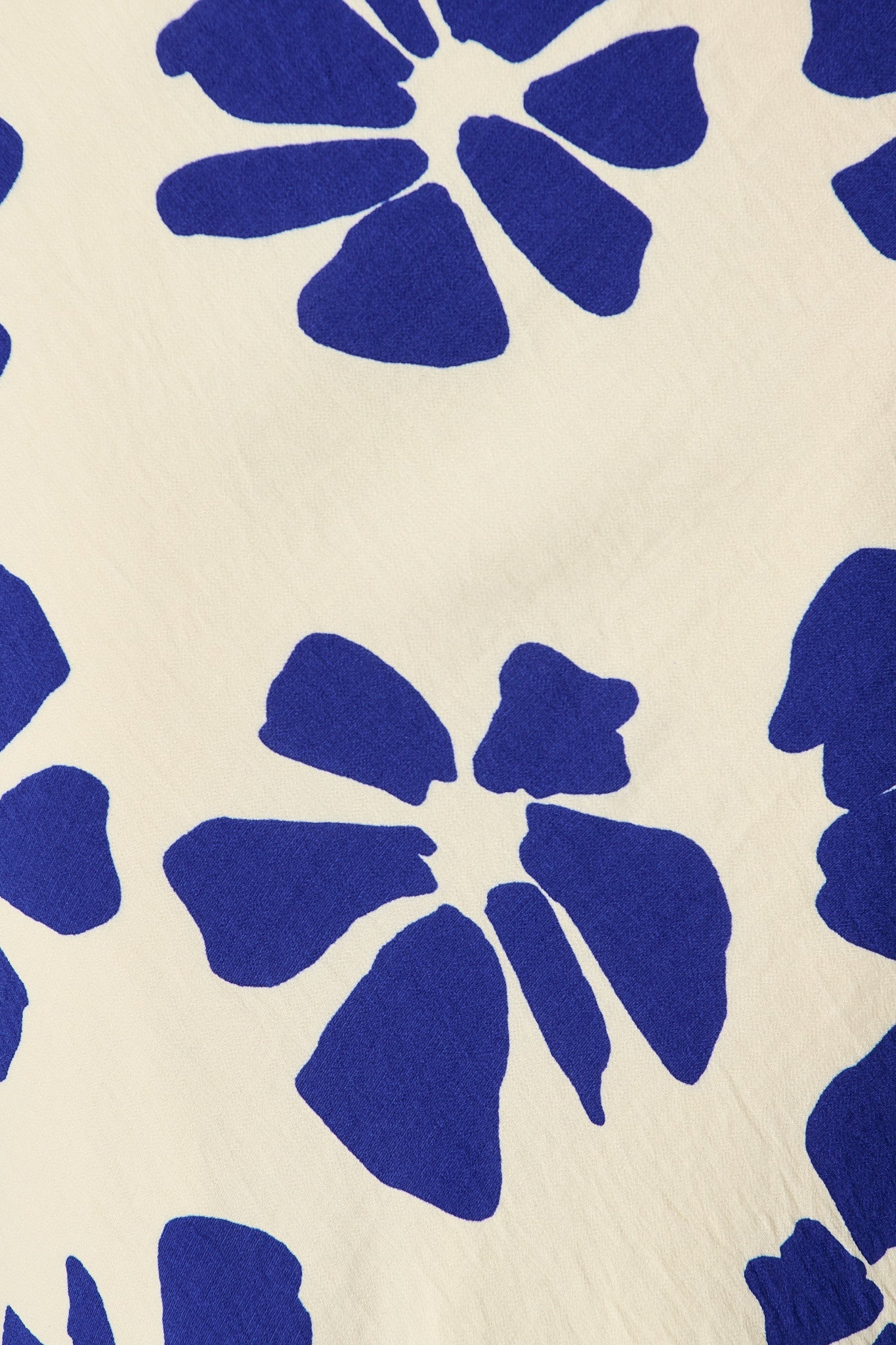 Rhylee Wrap Top in White with Blue Flower Print