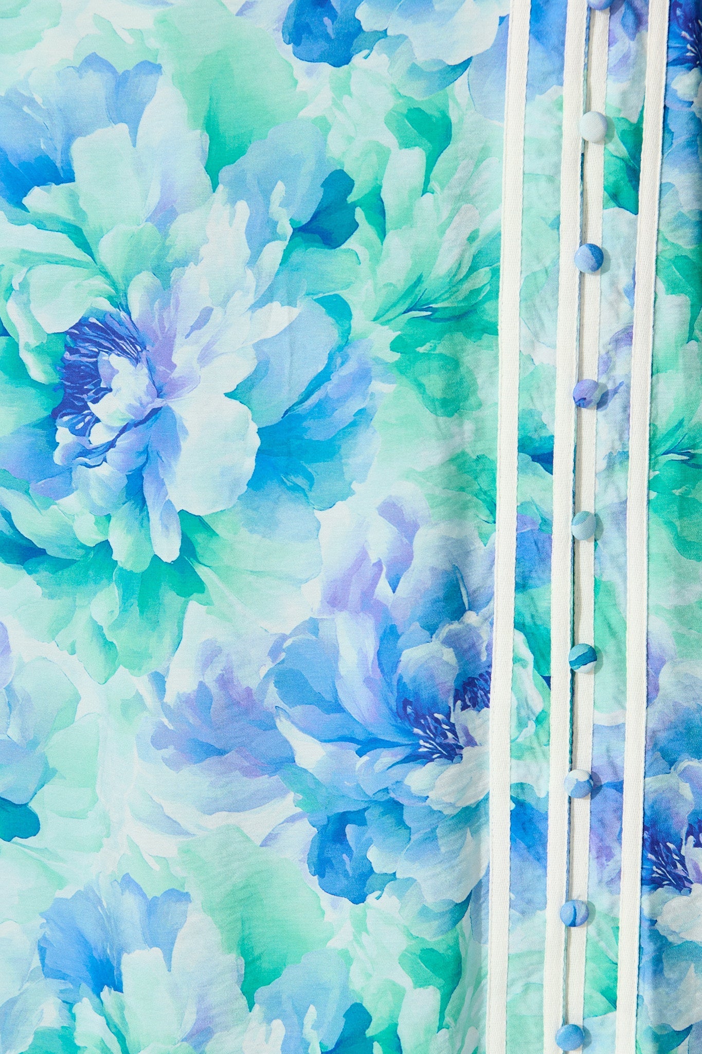 Jovanni Midi Dress in Blue Floral