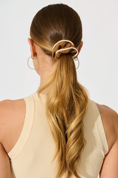 Ashley 3 Pack Scrunchie in Neutral Multi