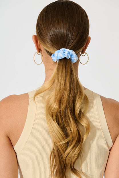 Gina 3 Pack Scrunchie in Pastel Gingham