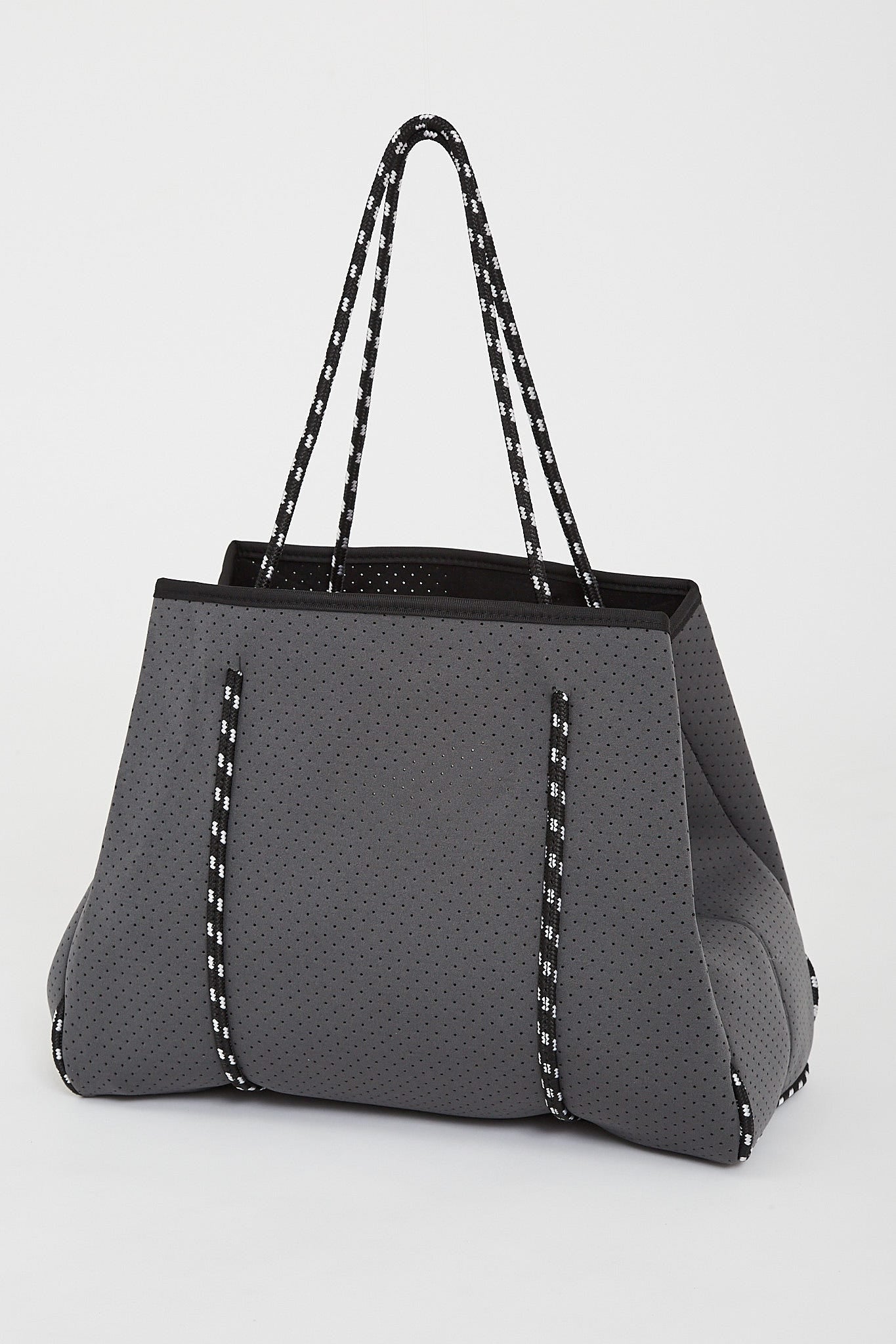 august + delilah Rania Neoprene Tote Bag in Grey